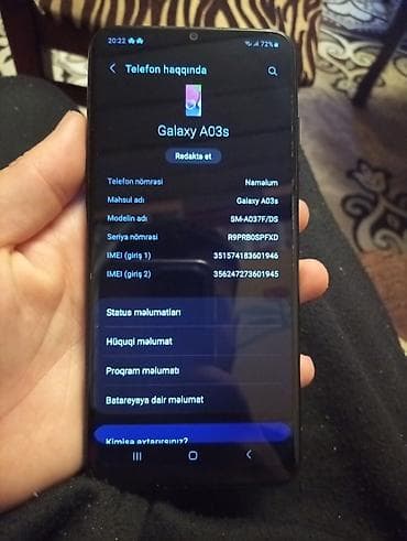 tvin tv azerbaycan: Samsung Galaxy A03s, rəng - Qara, İki sim kartlı — 1