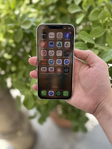 IPhone 14, 128 GB, Gümüşü, Zəmanət — 10
