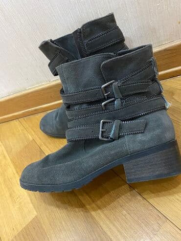 qadın çəkmə: Ölçü: 37, rəng - Boz, İşlənmiş — 2