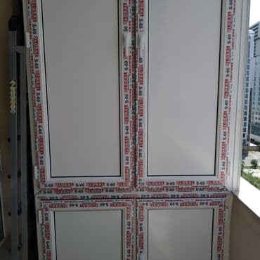 Фурнитура и комплектующие: Plastik qapı və pəncərələri sifarişi qəbul olunur Ağ rəngdə 90 AZN — 6