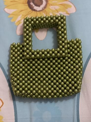 marc jacobs canta: Məhsul: Boncukdan hazırlanmış əl çantası - Material: Parlaq yaşıl — 2