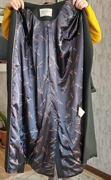 antik etir: Palto, Max Mara, L, rəng - Qara — 2