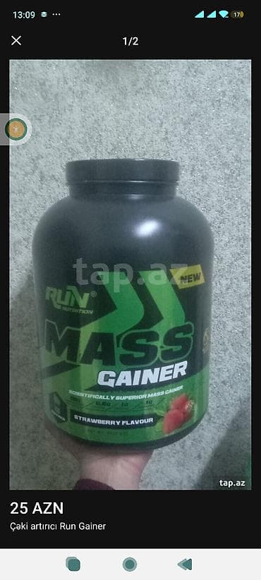 İdman qidaları: Gainer Run Nutrition, Çəki: 2501 - 3000 g — 2