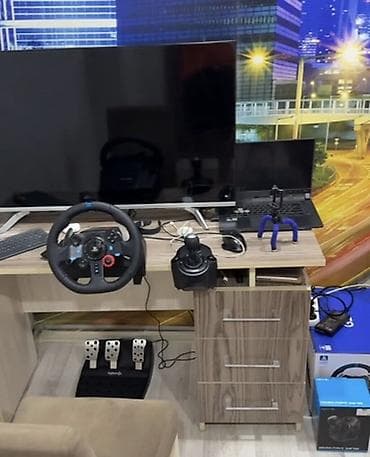 playsta: Logitech G29 Driving Force + Logitech Driving Force Shifter dəsti - — 2