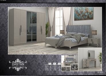 угловая тумба: Двуспальная кровать, 2 тумбы, Турция, Новый — 1