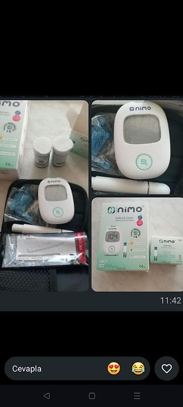 Глюкометры: Nimo Safe AQ Smart – qan şəkəri ölçüm cihazı Xüsusiyyətlər: - Tez və — 1