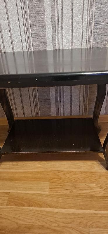 barni stol: Jurnal masası, İşlənmiş, Açılmayan, Oval masa — 4