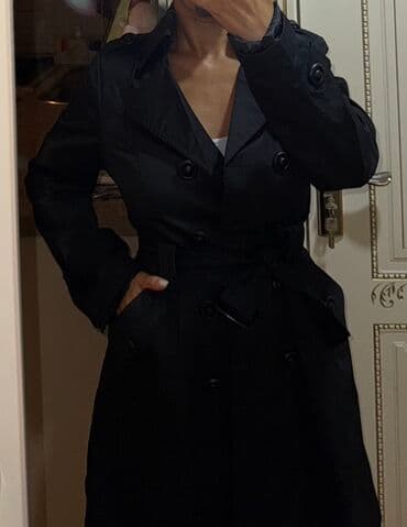 qadınlar üçün uzun palto: Palto, One size, rəng - Qara — 1