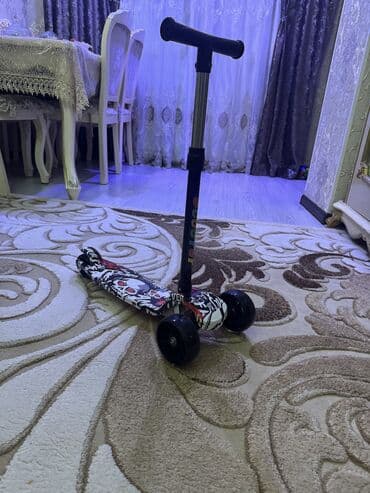 купить мапед: Uşaq skuterı – 3 təkərli, yüngül və sabit model. Xüsusiyyətlər: - Ön — 3