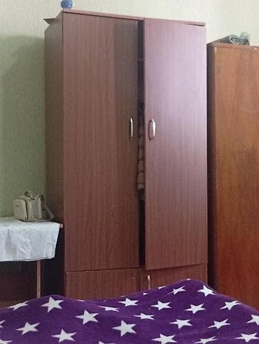 2 qapılı, Qəhvəyi, Digər material, Açılan, Düz dolab