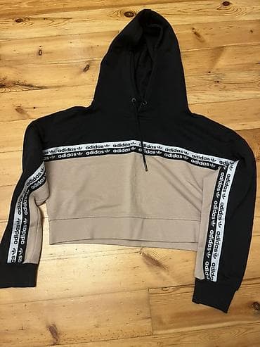 30 de facto sweatshirt: Adidas kapüşonlu svitşört S razmer - Model: Qadın/unikseks üslubunda — 1