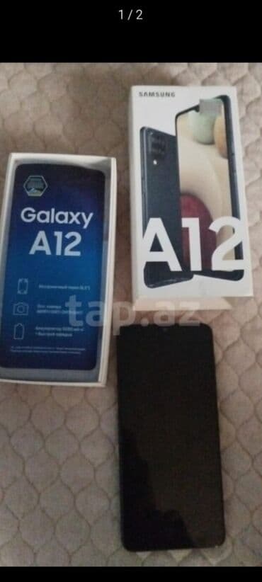 Alfa Romeo: Samsung Galaxy A12, 32 GB, rəng - Qara, Sənədlərlə — 1
