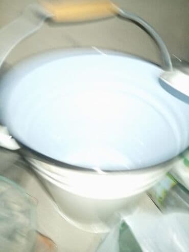 dəniz məhsulları: Ağ rəngli, emallı səthə malik bu vedrə, qapağı sayəsində içindəki — 2