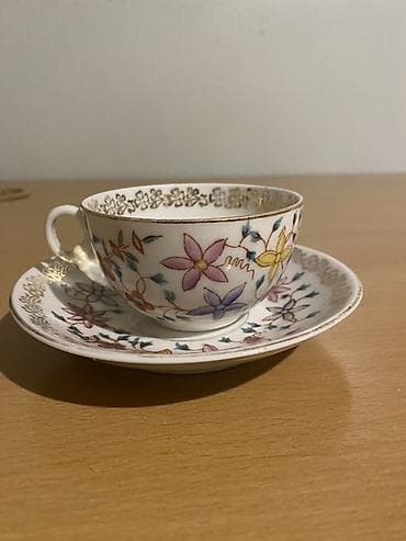 Çay dəsti, rəng - Ağ, Farfor, 1 nəfərlik — 2