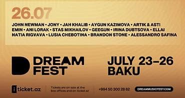 fan: Məhsul: Dream Fest 2026 üçün 2 ədəd bilet - Tədbir: Dream Fest 2026 - — 2