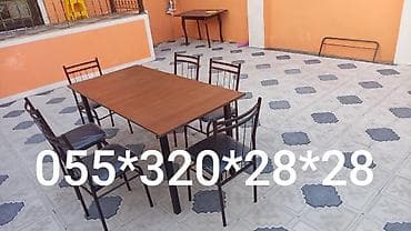 kafe üçün mebel: Kafe və restoranlar üçün 4 nəfərlik 6 nəfərlik 8 nəfərlik stul və — 3