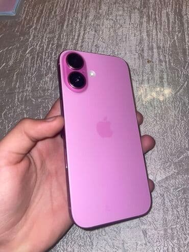 IPhone 16, 128 GB, Çəhrayı, Face ID, Simsiz şarj, Sənədlərlə lalafo.az -da IPhone 16, 128 GB, Çəhrayı, Face ID, Simsiz şarj, Sənədlərlə