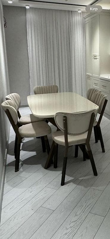 Столы: Для кухни, Нераскладной, Овальный стол, 4 стула — 2