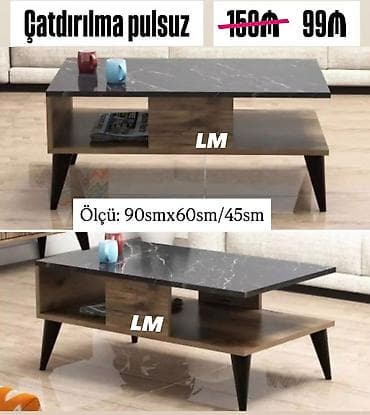 leon sekilleri: Yeni TAB jurnal masası - Ölçü: 90 sm x 60 sm x 45 sm - Rəng seçimi — 1