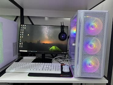 mani̇tor: Monitor : Acer 24 inch (100Hz) keys: Sevenhero white (6 RGB FAN) — 2