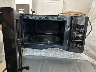 sobada: Mikrodalğalı soba Samsung, Ayrıca dayanan, Mikrodalğalar ilə, rəng - Qara, İşlənmiş — 2