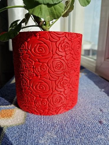 3d qelem: 3D printerdə çap olunmuş yeni dekorativ dibçək. ​İstənilən rəngdə və — 8