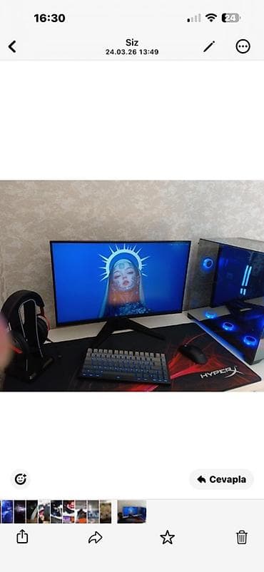 kompüter işi: Oyun kompüteri və aksesuar dəsti - Masaüstü oyun PC-si: Şüşə panelli — 1