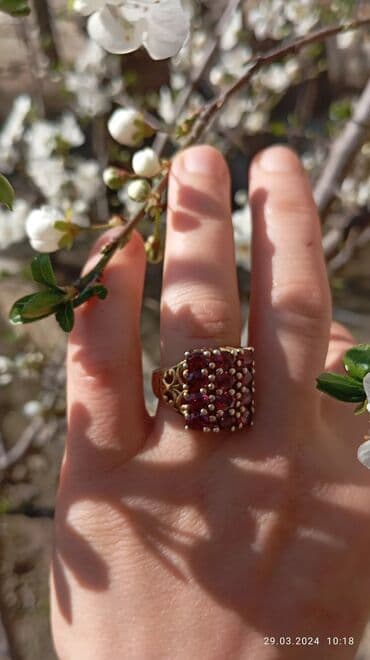 qızıl üzük qiyməti: Üzük, Gümüş, Qranat — 4