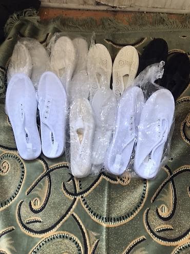 tek pencek: Qadın ayaqqabıları dəsti - Nəfəsalan tekstildən gündəlik slip-on — 3