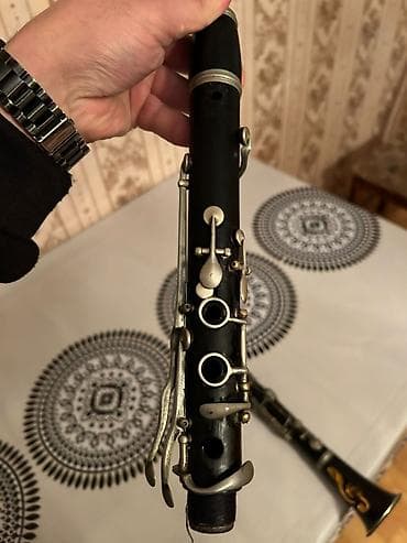 шамси кларнет: Klarnet A Çimmerman 4 oçki yaxşi veziyyetde kökü dübbedüz bütün — 2