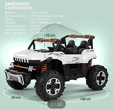 uşağ maşnı: Uşaqlar üçün elektrikli off-road jeep tipli minik maşını — 2