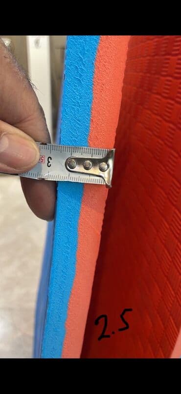 детский батут с защитной сеткой: Tatami Qalinliq 3 sm İstehsal olke turkiyye cumburiyyeti Sertifikatli — 3