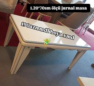 telefon stolu: Düz masa, Təkərsiz, MDF, Zəmanətsiz — 1