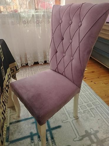 Qonaq otağı üçün, Açılan, Dördbucaq masa, 6 stul — 2