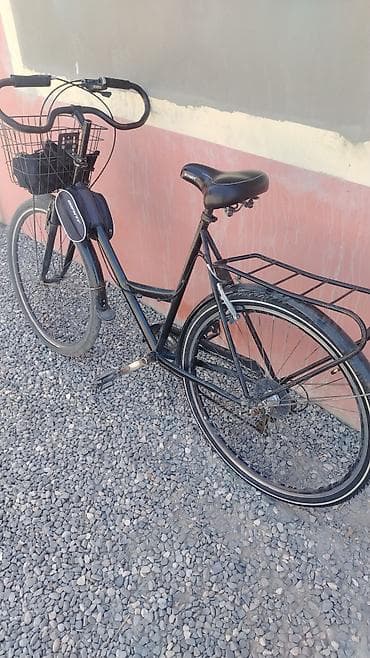 elektrik velo: Şəhər tipli velosiped - Rəng: qara - Aşağı enişli, klassik şəhər — 1