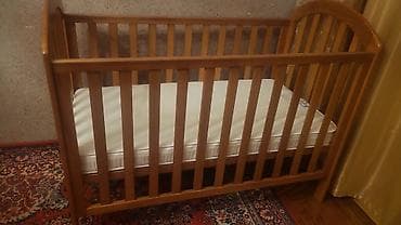 usag yatagi: Oğlan və qız üçün, Dördbucaq, Beşik, Dəstsiz, Matras ilə, Yellənmə mexanizmsiz — 7