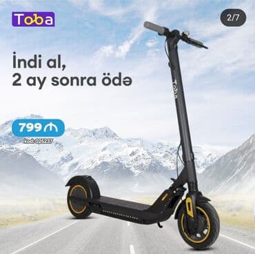 samakatlar elektiriksiz mingecevir ucuz: Elektrik skuter – Toba 799 azn alinib 20 gun surulub, 480 azn satilir — 2