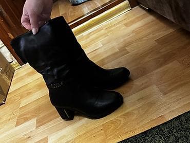 daban ucun silikon: Çəkmə, Ölçü: 38, rəng - Qara, İşlənmiş — 2