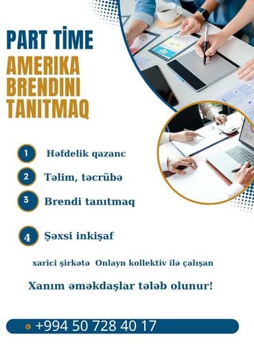 Marketoloqlar: Marketoloq tələb olunur, 30-45 yaş, Təcrübəsiz — 1