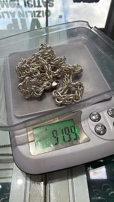herif sepler: 925 ayar gümüş boyunbağı - Material: 925 ayar sterling gümüş - Zəncir — 2
