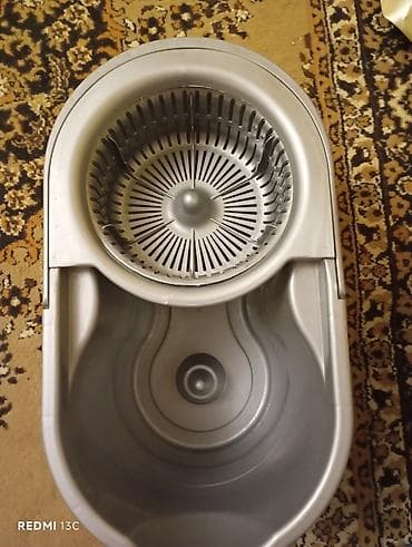 mop: Biri 3 man. istifadə olunub. əla vəziyyətdədir Döner səbətli mop — 8