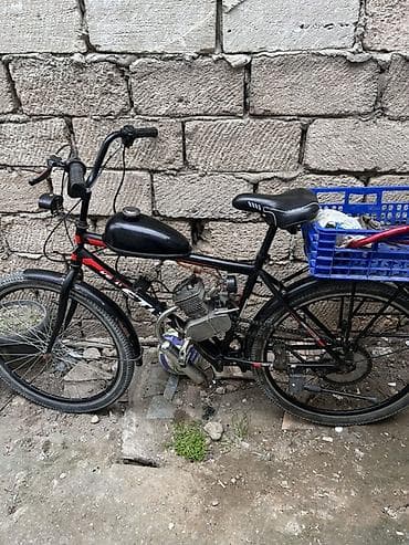 Şəhər velosipedləri: Benzin mühərrikli velosiped - Çərçivə: şəhər tipli, 26" təkərlər, ön — 2