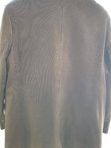 dəri pencək: Kişi kostyum gödəkçəsi – incə zolaqlı, tünd qəhvəyi/şokolad rəngi - — 7