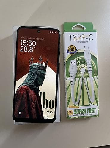 telef: Redmi Note 12, 128 GB, rəng - Qara, Sensor, Face ID — 4