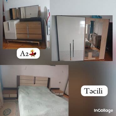 yataq dəsti: İkinəfərlik çarpayı, Dolab — 1