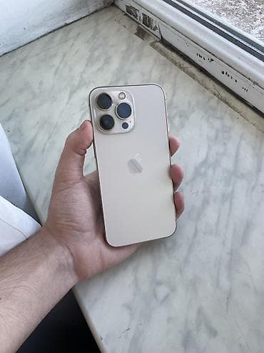 macbook pro 16: IPhone 13 Pro, 256 GB, Matte Gold, Zəmanət, Simsiz şarj, Face ID — 1