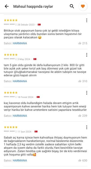 Вода: Məhsul: HARMANA Hindiba Qəhvəsi Xüsusiyyətlər: - Bitki mənşəli — 2