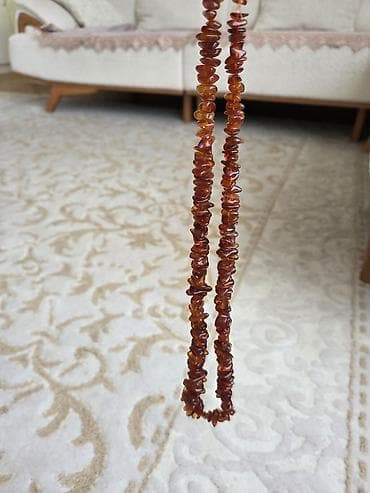 Bal kəhrəba boyunbağıbaha almisam . Zoba xeyri var - Material: təbii — 1