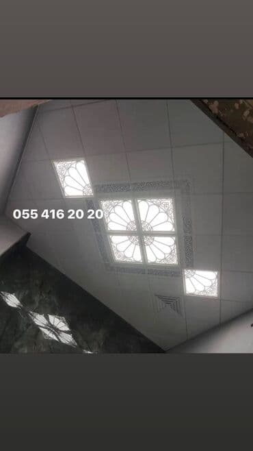 алчипан цена в баку: Подвесной потолок, Металл, Влагостойкая, Бесплатная доставка, Бесплатная установка, C гарантией — 2