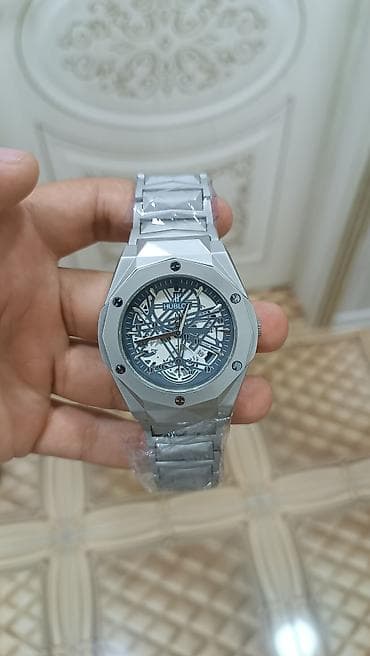 longines saat: Yeni, Qol saatı, Hublot, rəng - Gümüşü — 1